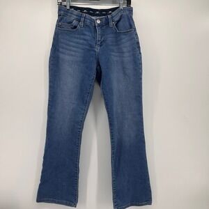 Lee Platinum Label Bootcut Jeans Comfort Waist Stretch Denim Size 6 Short